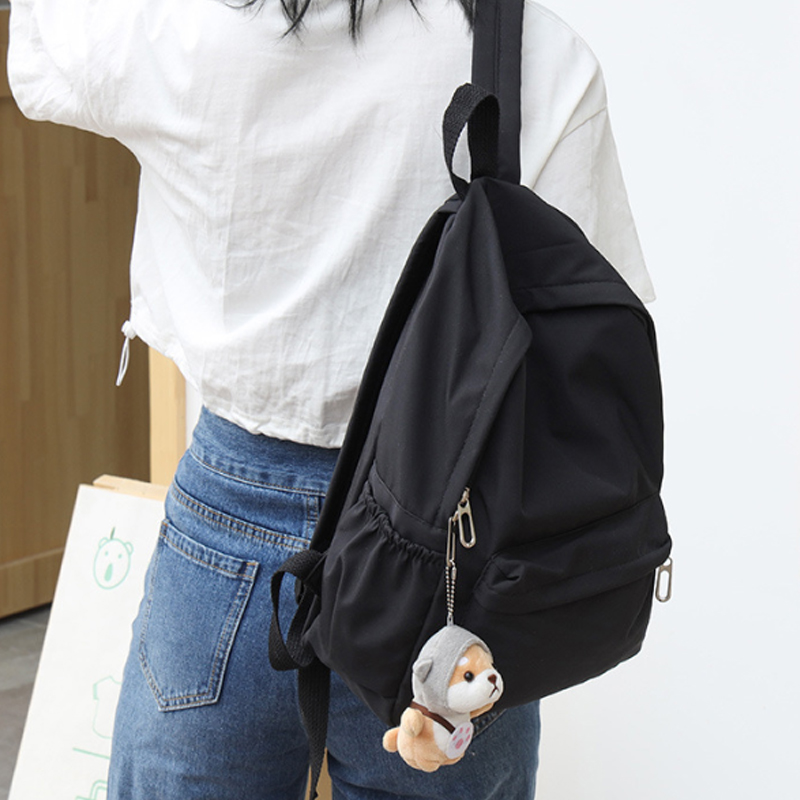Women Solid Color Leisure Back - Canvas Backpack Casual review and price