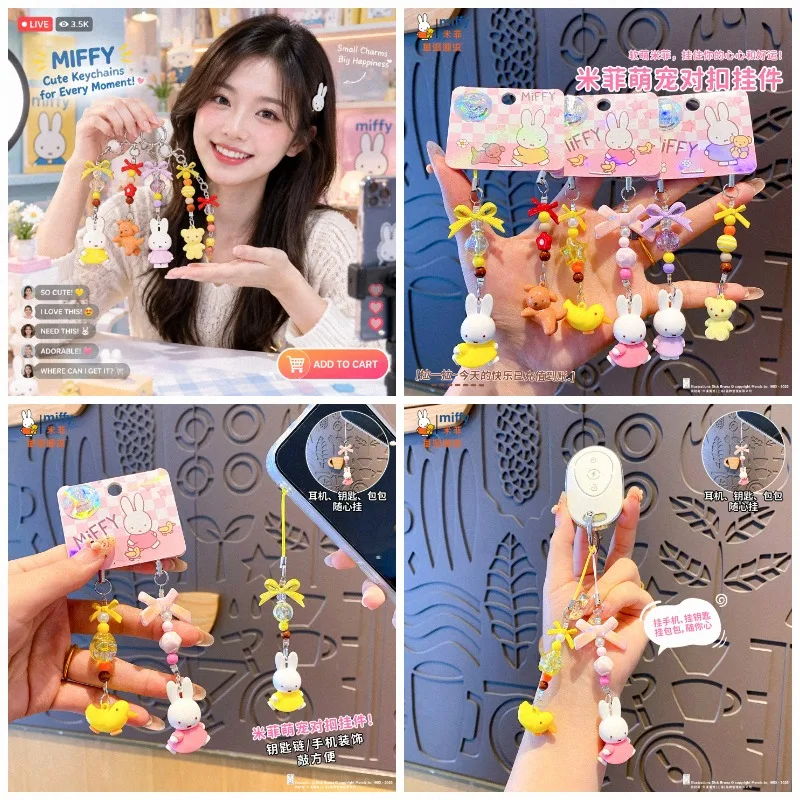 MIFFY Plush Keychain Bunny Pen - Fashion Backpack Women review and price